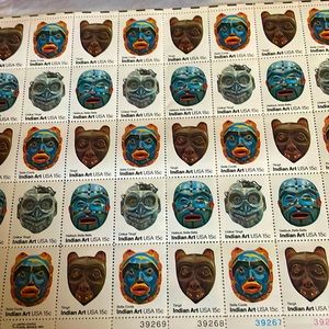 Collectors, Indian, art stamps USA $.15
